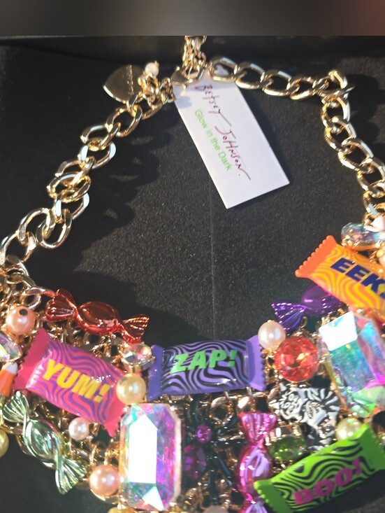 Betsey Johnson Jewelry - Betsey Johnson Gold Multicolor Candy Necklace